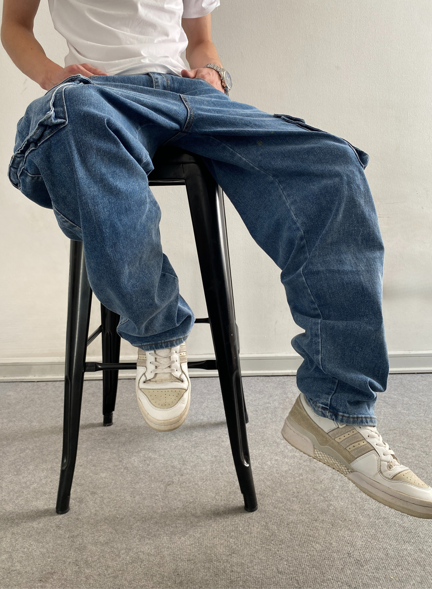 Jeans Cargo BlueStyle (Loose Fit)