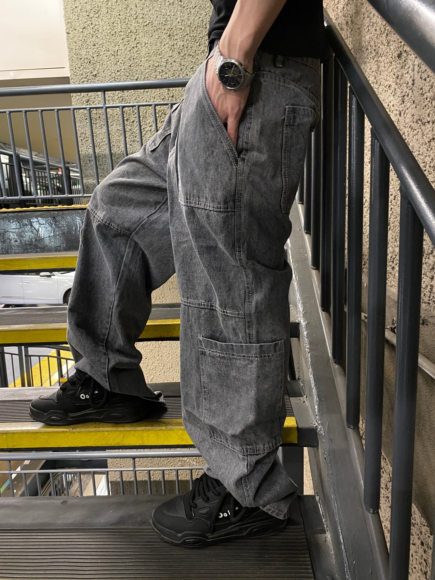 Jeans Cargo Stone ( Baggy Fit )