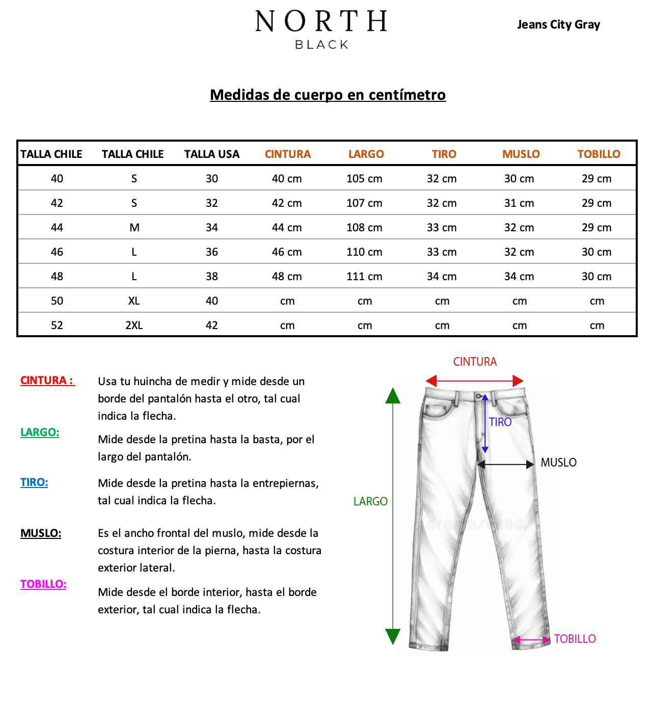 Jeans City Grey ( Baggy Fit )