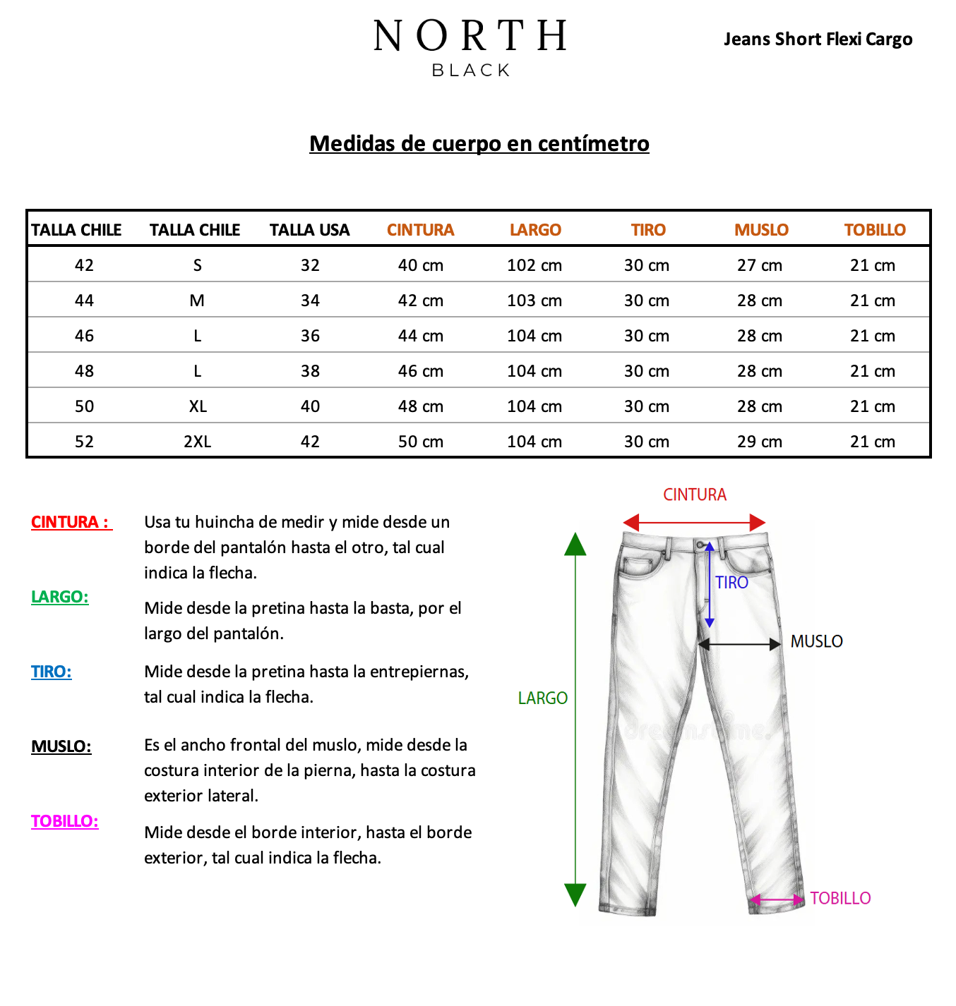 Jeans Short Flexi Cargo