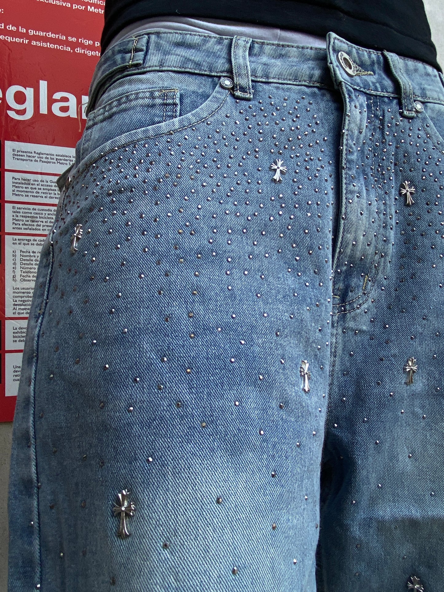 Jeans Diamond Cross Blue