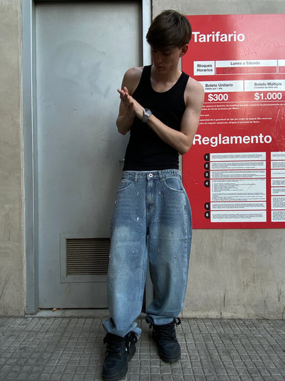 Jeans Diamond Cross Blue