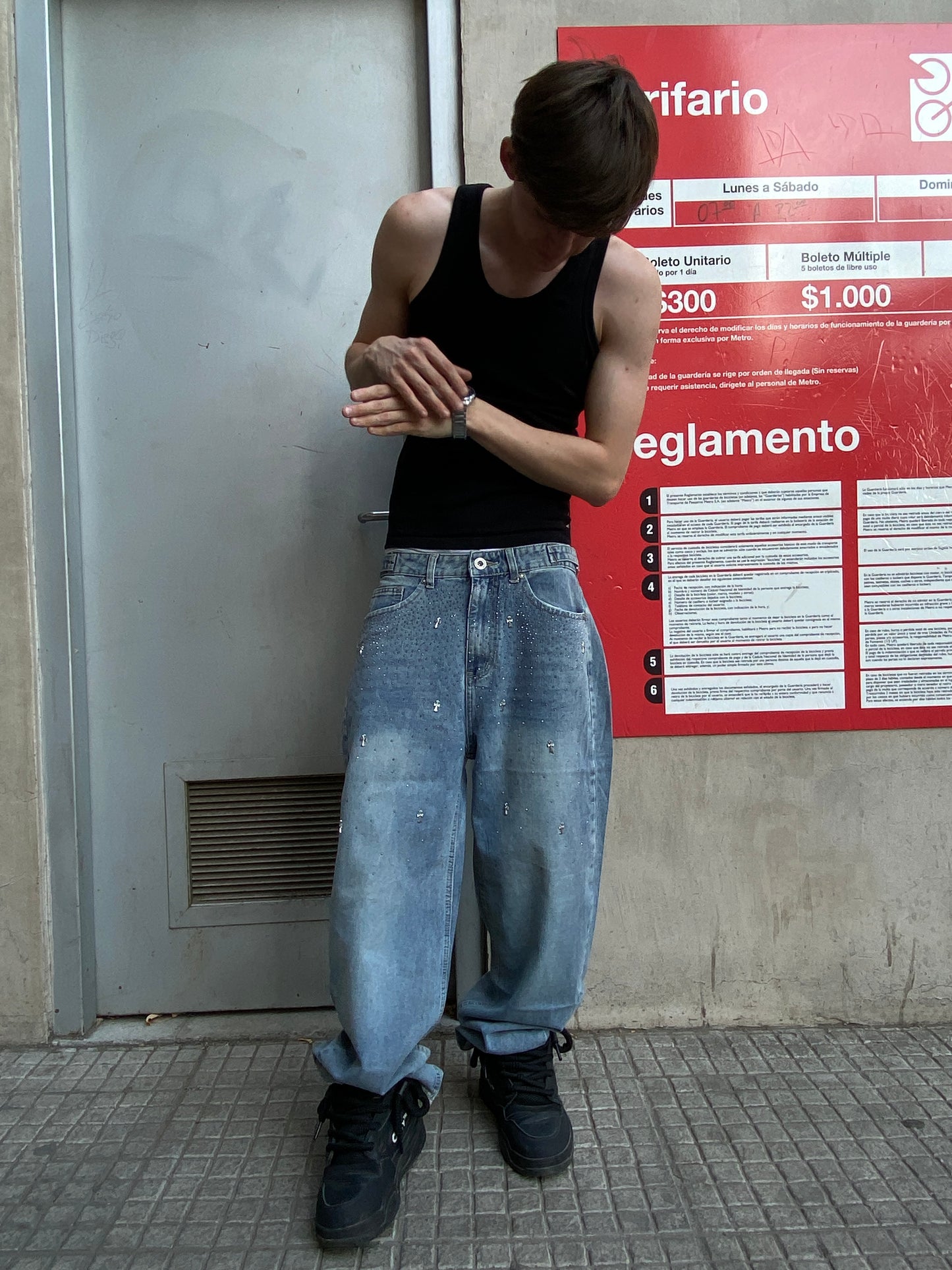 Jeans Diamond Cross Blue