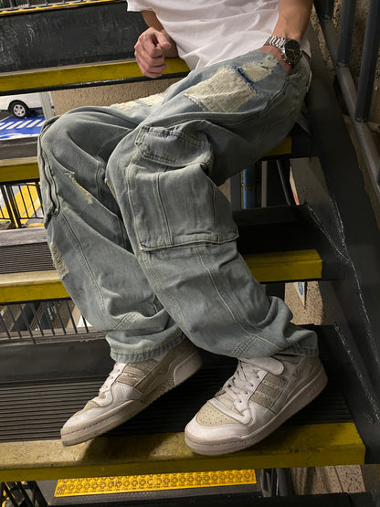 Jeans Cargo DriftBlue ( Loose Fit )