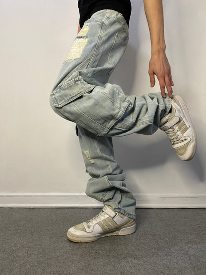 Jeans Cargo DriftBlue ( Loose Fit )