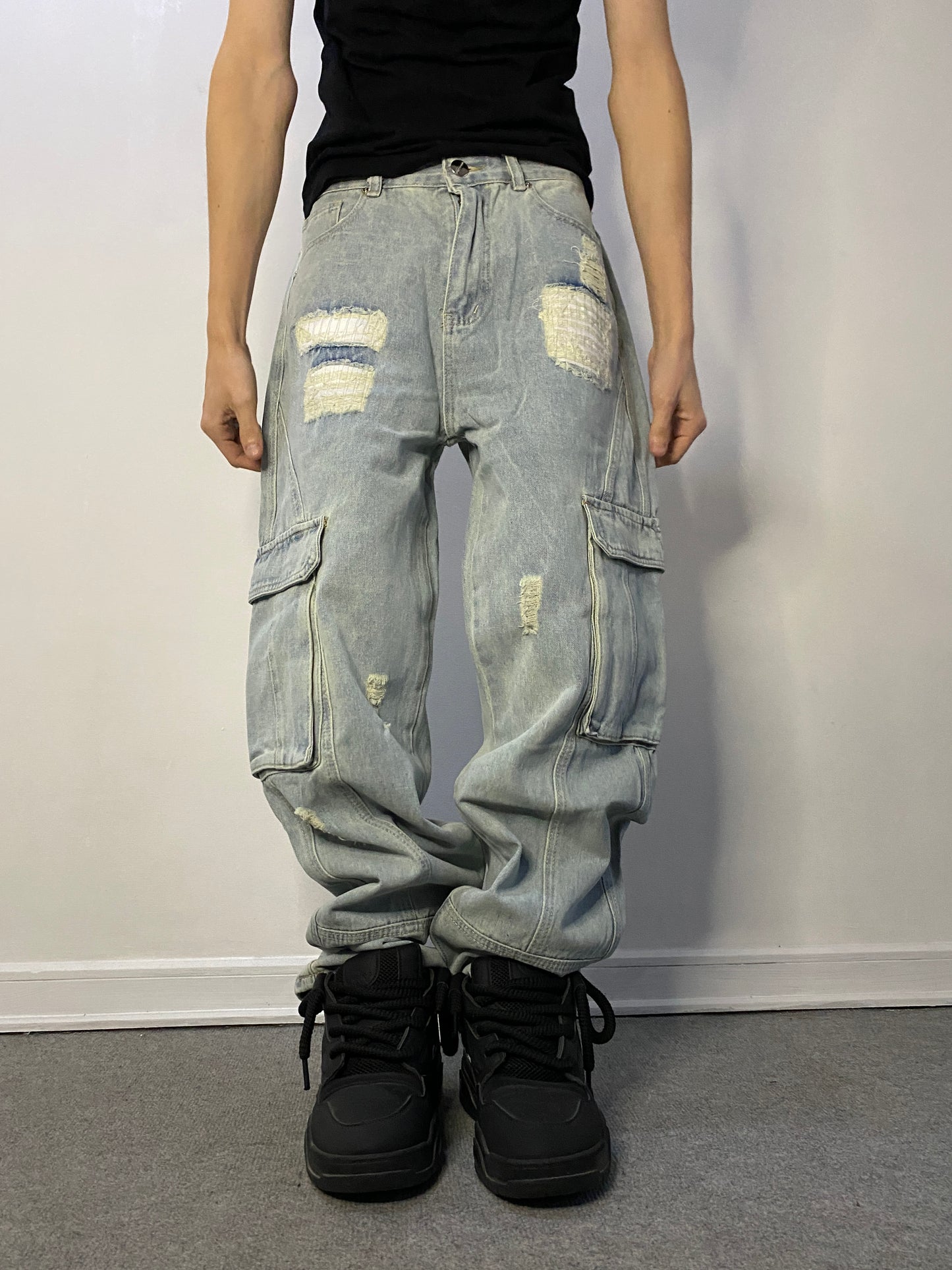 Jeans Cargo DriftBlue ( Loose Fit )