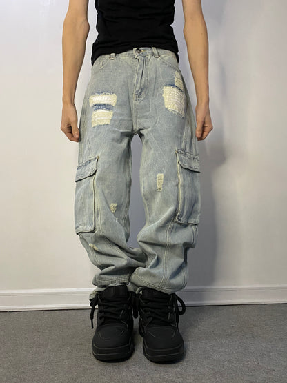 Jeans Cargo DriftBlue ( Loose Fit )
