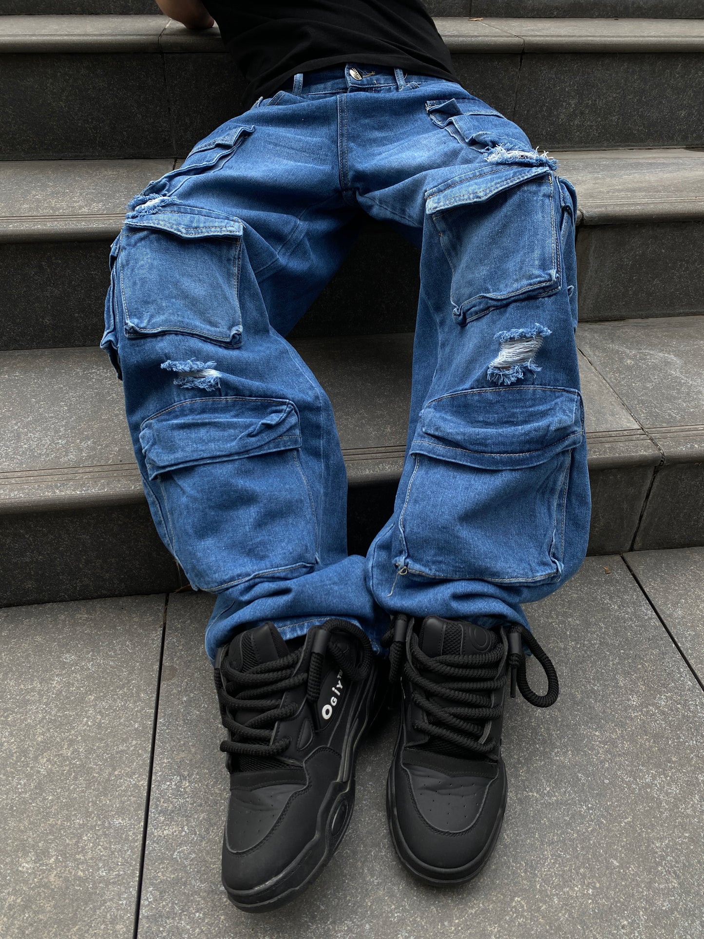 Jeans Cargo CityBlue (Wide Leg)