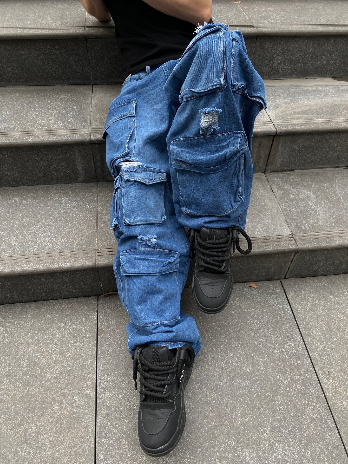 Jeans Cargo CityBlue (Wide Leg)