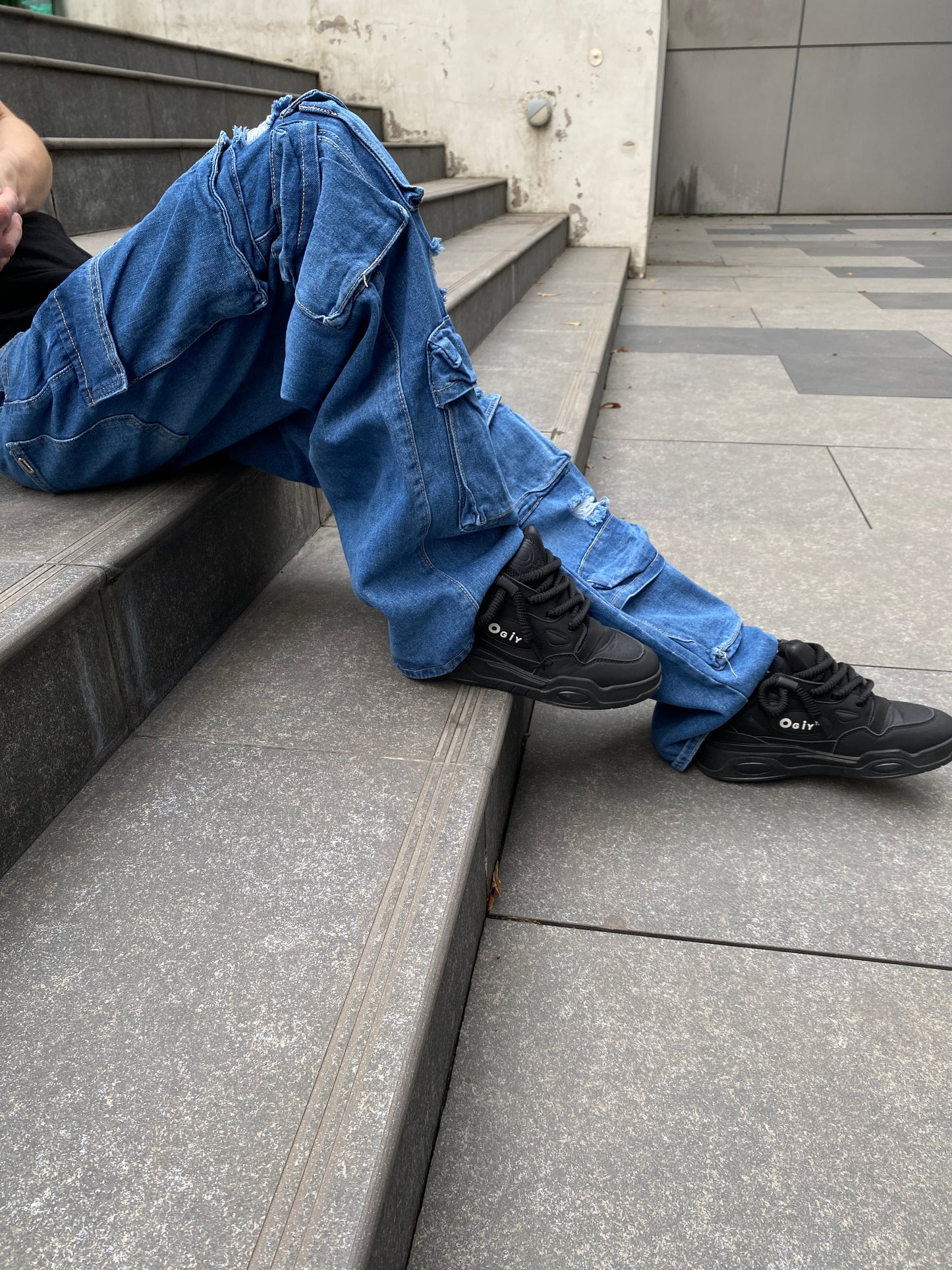 Jeans Cargo CityBlue (Wide Leg)