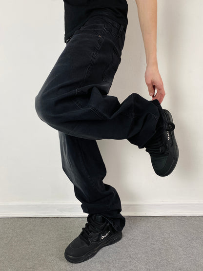 Jeans BaggyBlack  (Wide Leg)