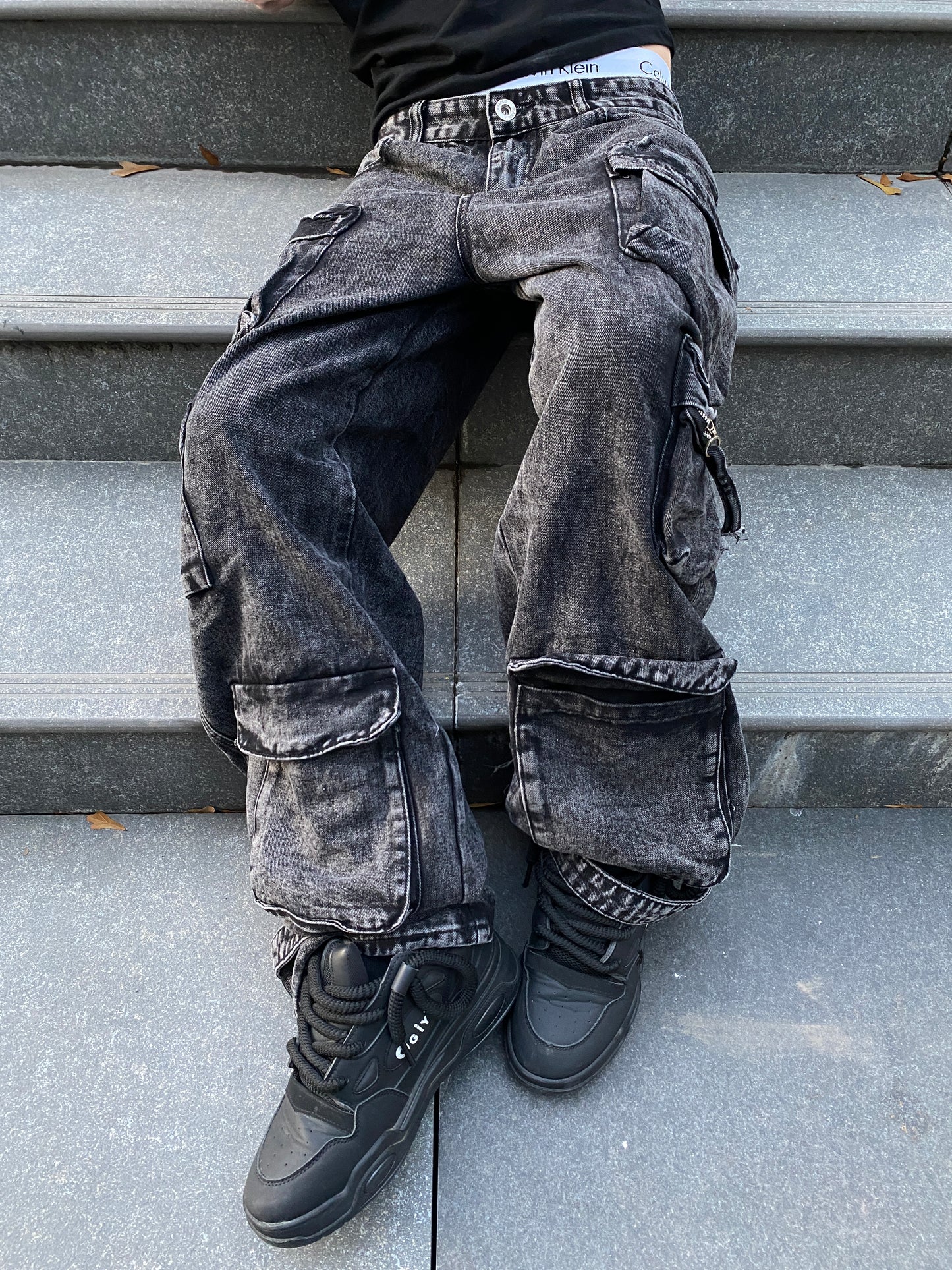 Jeans Cargo DarkGray ( Baggy Fit )