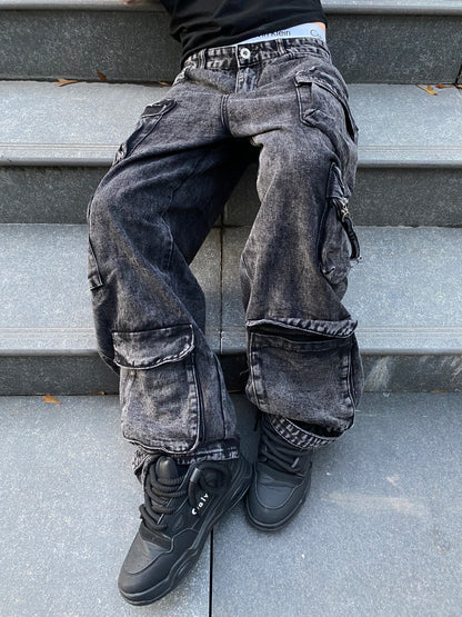 Jeans Cargo DarkGray ( Baggy Fit )