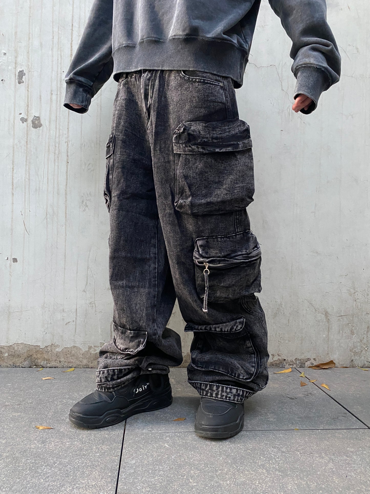 Jeans Cargo DarkGray ( Baggy Fit )
