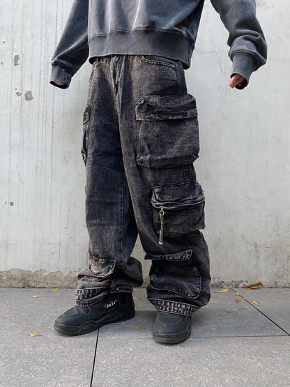 Jeans Cargo DarkGray ( Baggy Fit )