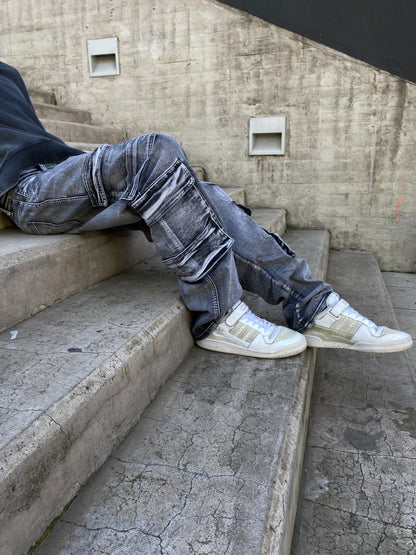 Jeans Cargo GrayTop ( Loose Fit )