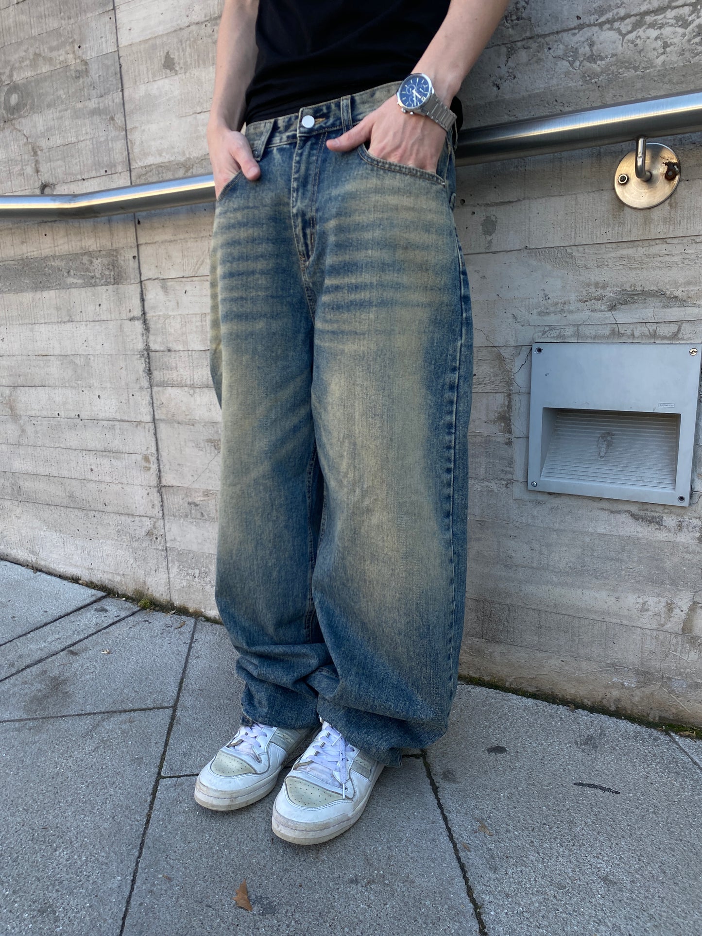 Jeans Focus Blue ( Baggy Fit )