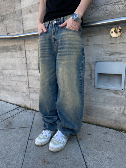 Jeans Focus Blue ( Baggy Fit )