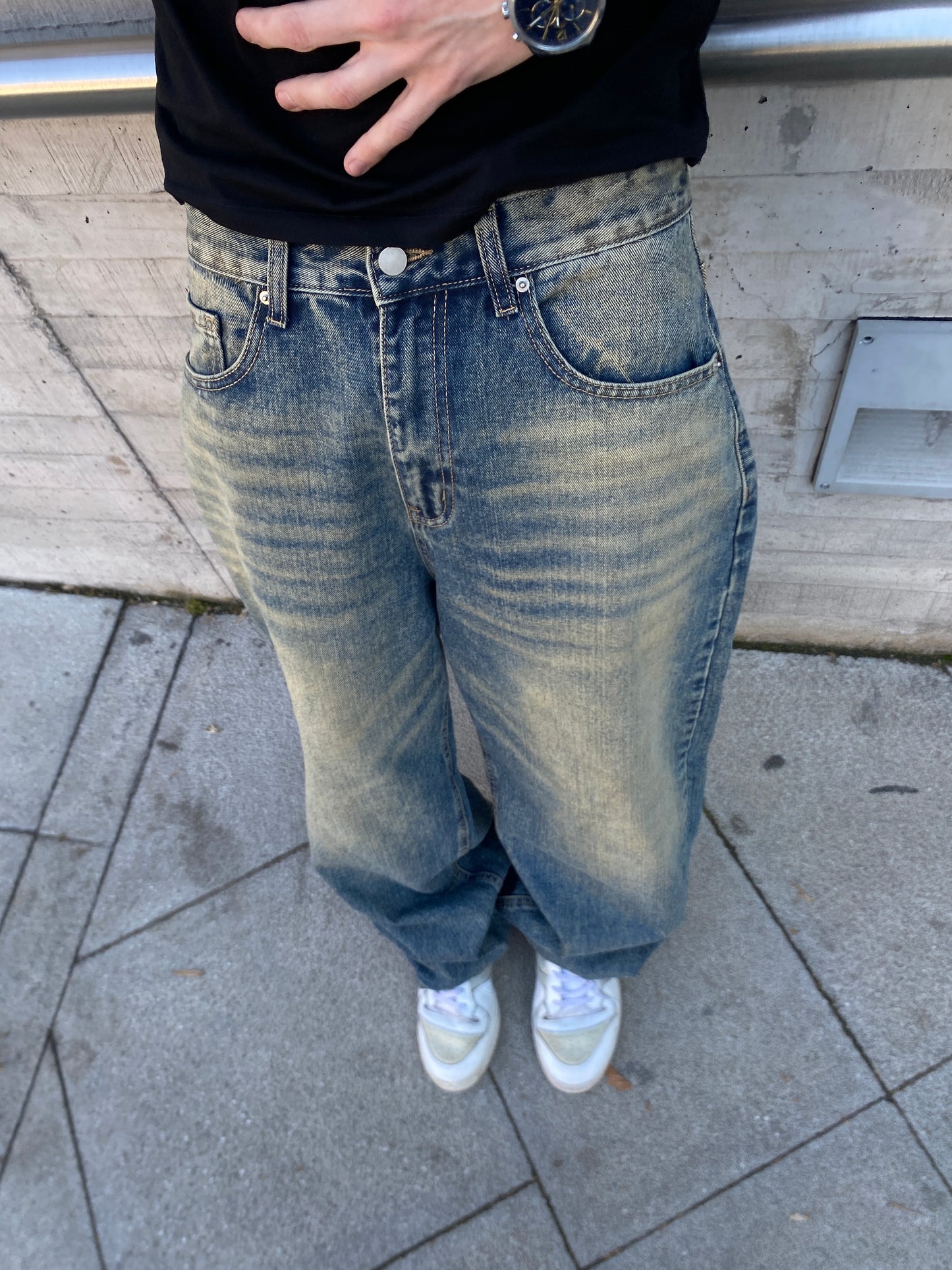 Jeans Focus Blue ( Baggy Fit )
