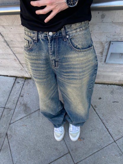 Jeans Focus Blue ( Baggy Fit )