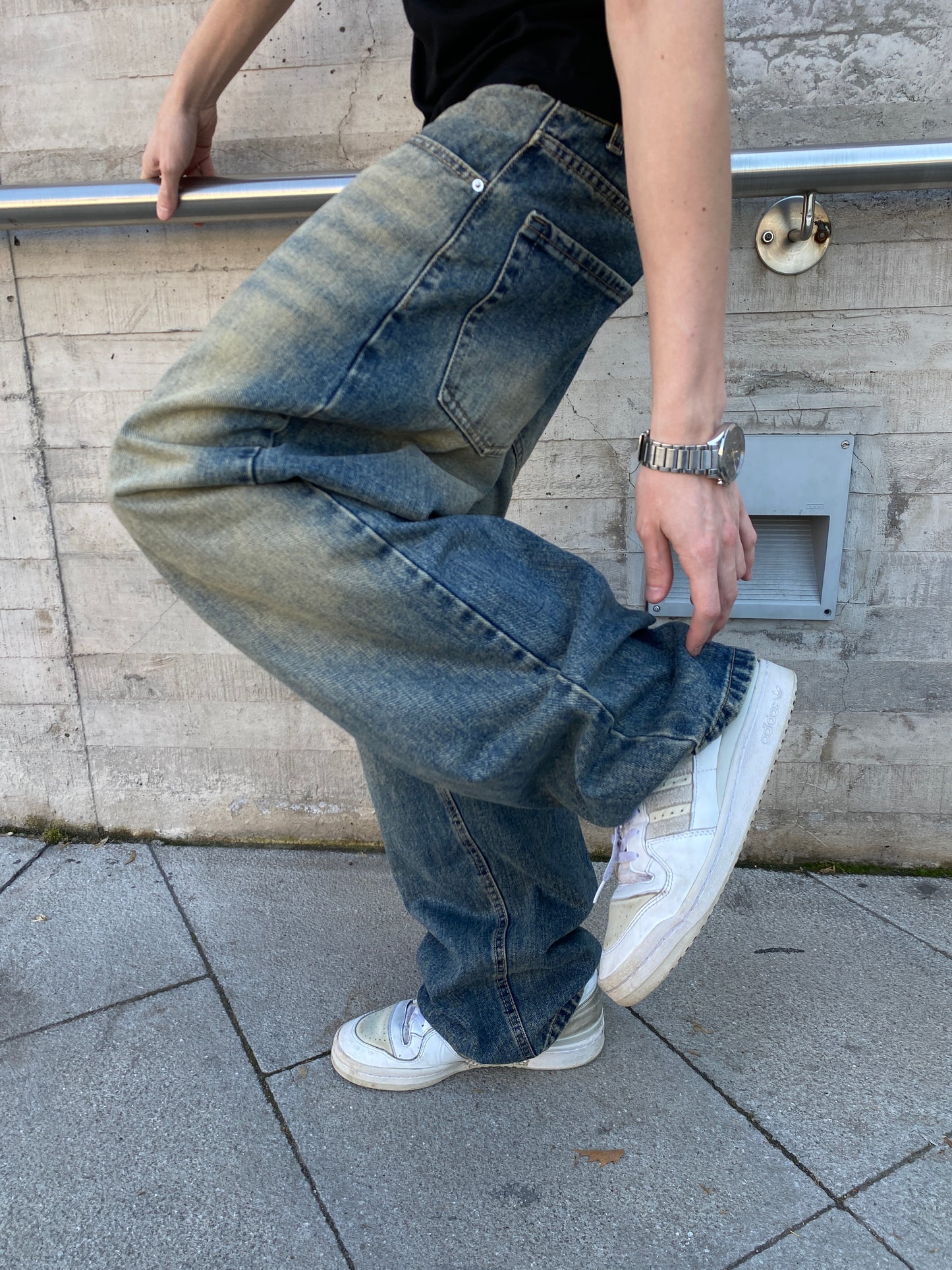 Jeans Focus Blue ( Baggy Fit )
