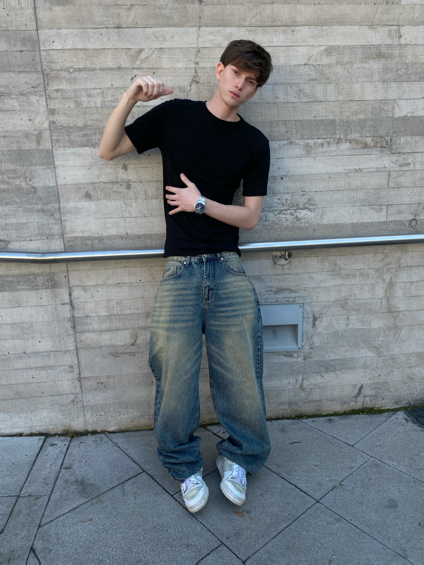 Jeans Focus Blue ( Baggy Fit )