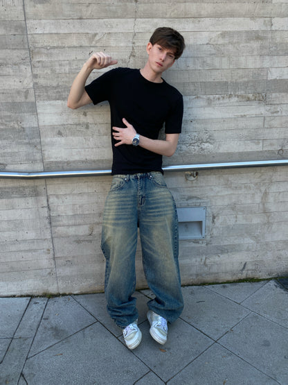 Jeans Focus Blue ( Baggy Fit )