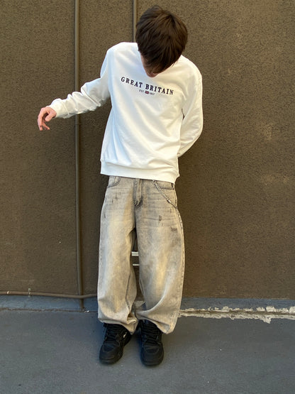 Jeans Focus Grey  ( Baggy Fit )