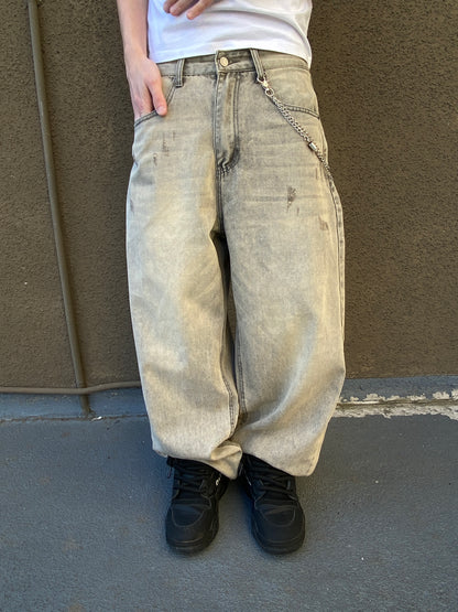 Jeans Focus Grey  ( Baggy Fit )