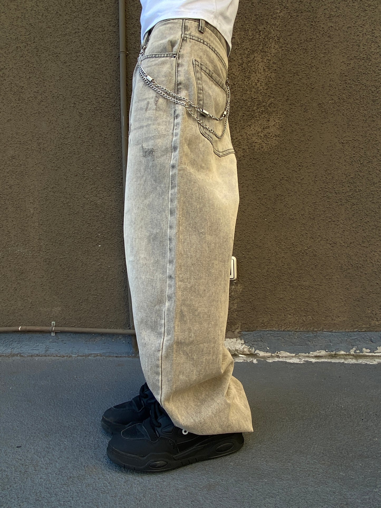 Jeans Focus Grey  ( Baggy Fit )
