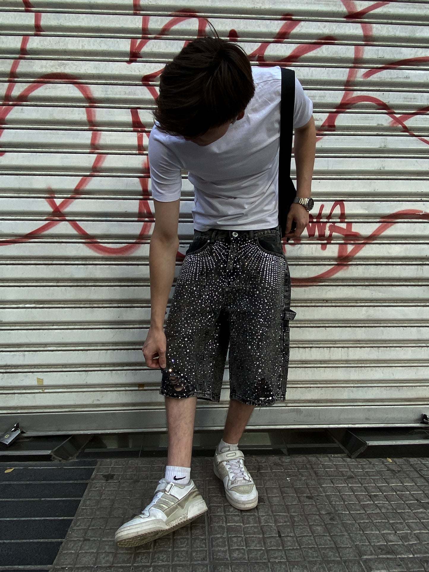 Short Glitter HoodWave