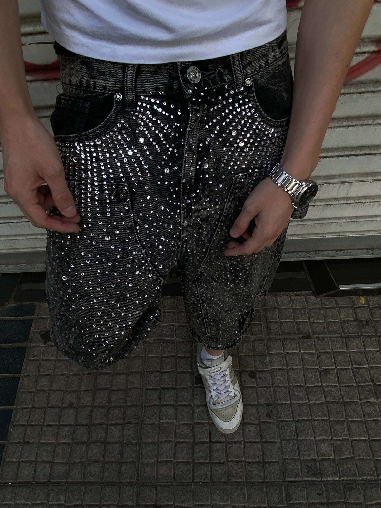 Short Glitter HoodWave