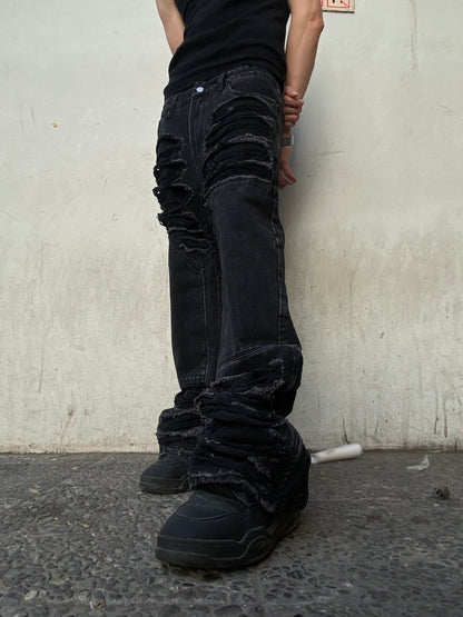 Jeans Flare Shadow Black