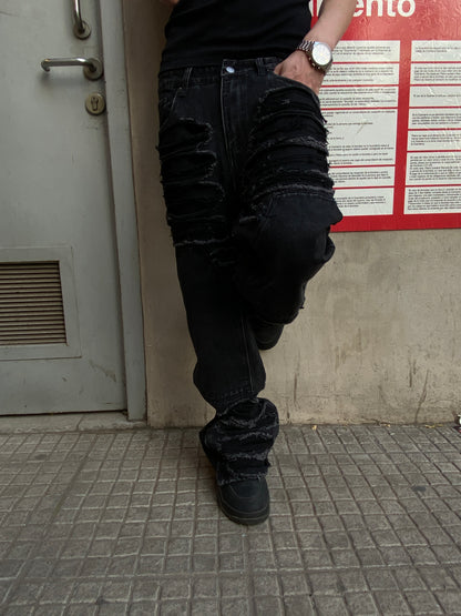 Jeans Flare Shadow Black