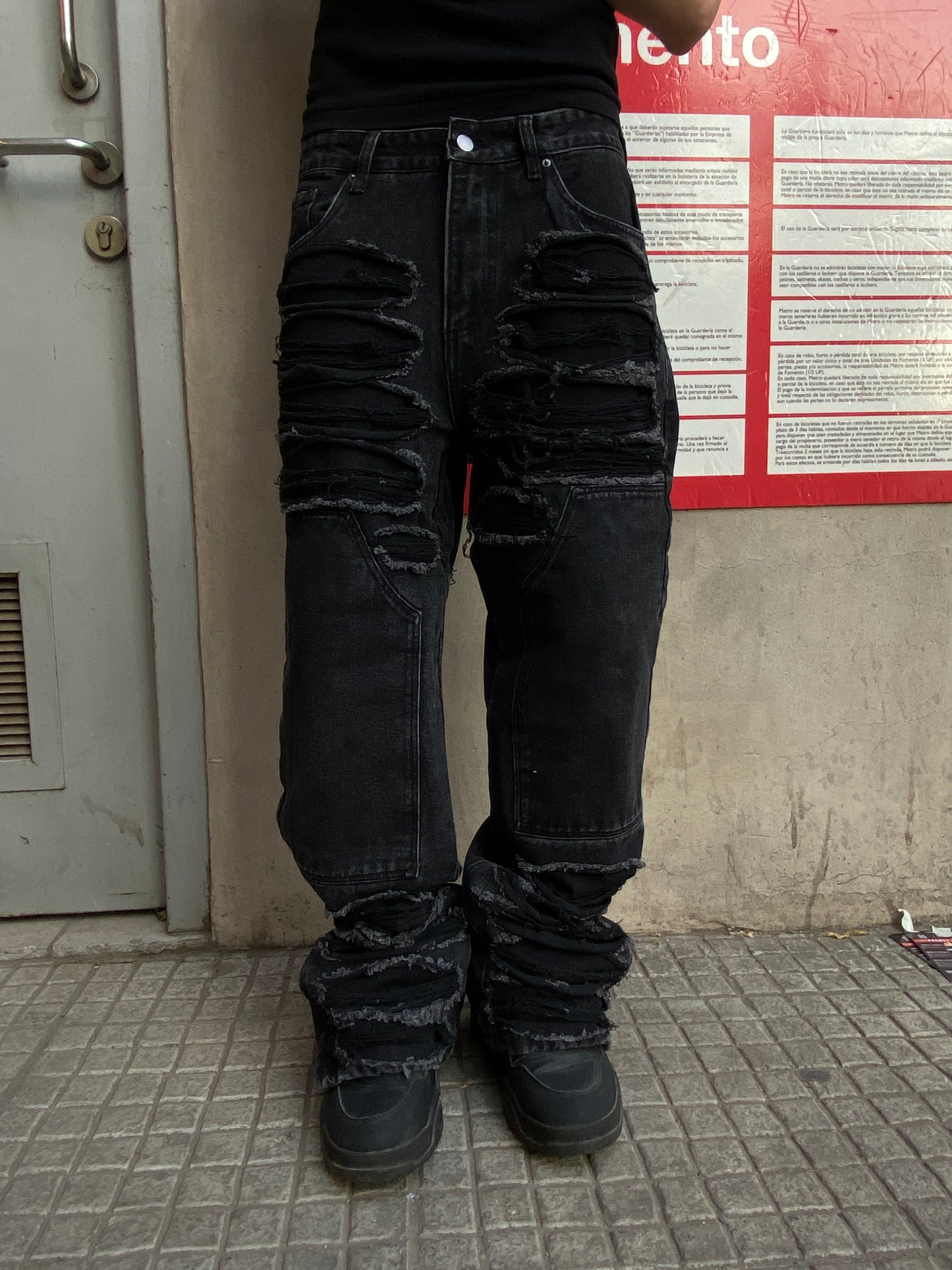 Jeans Flare Shadow Black