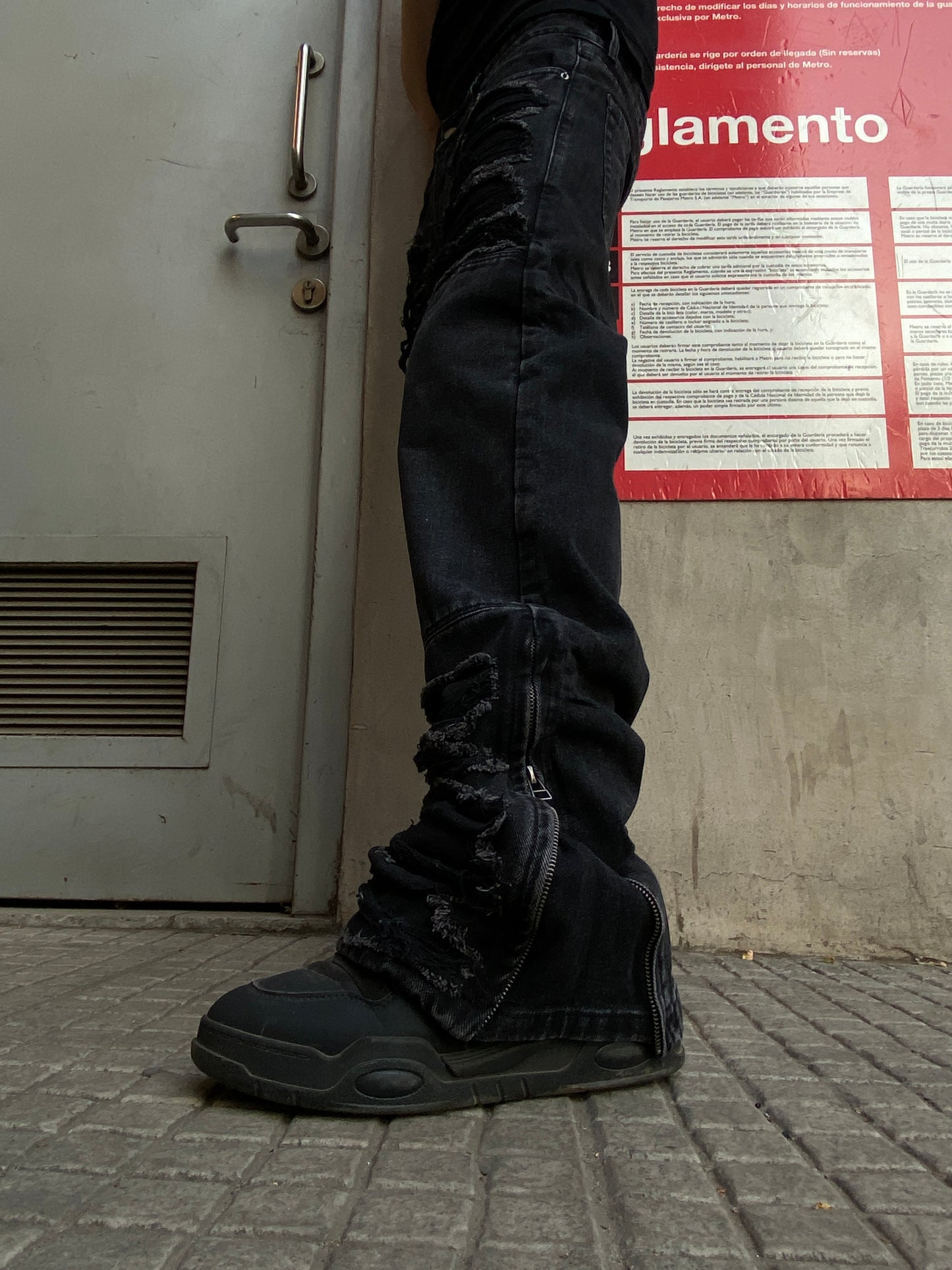 Jeans Flare Shadow Black