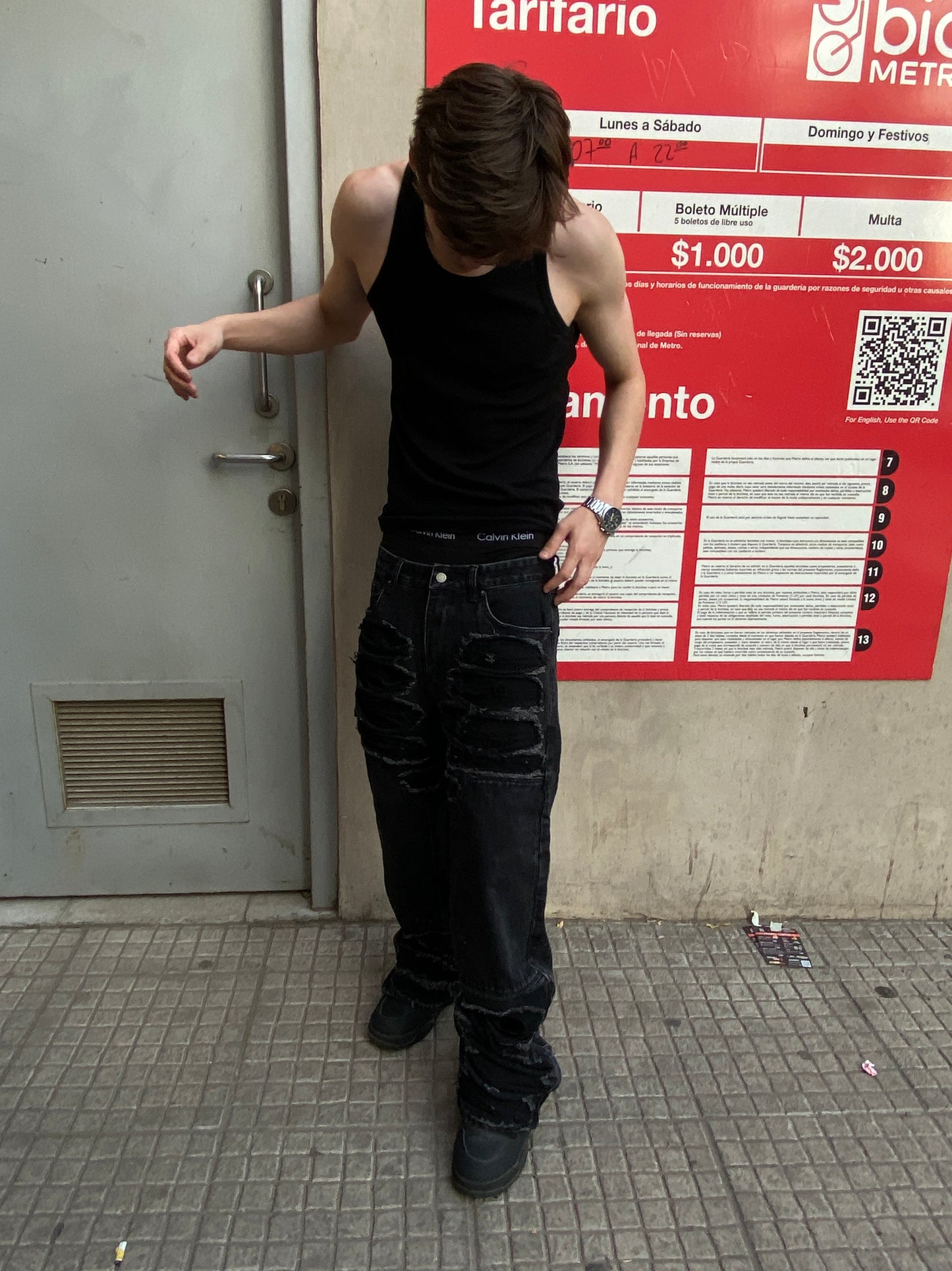 Jeans Flare Shadow Black