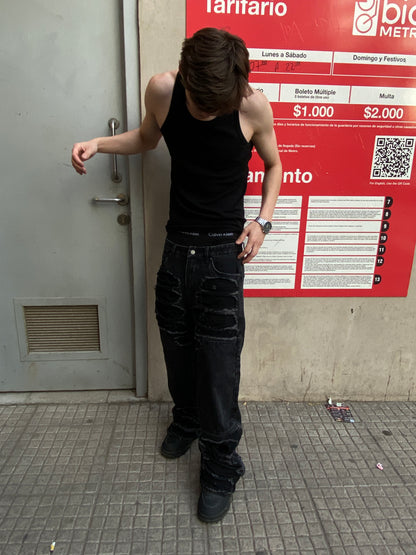 Jeans Flare Shadow Black