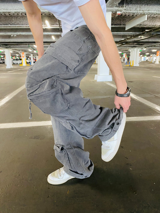 Jeans Cargo UrbanGray (Wide Leg)