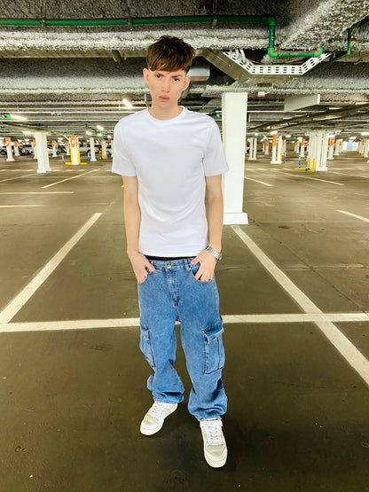 Jeans Cargo BlueStyle (Loose Fit)