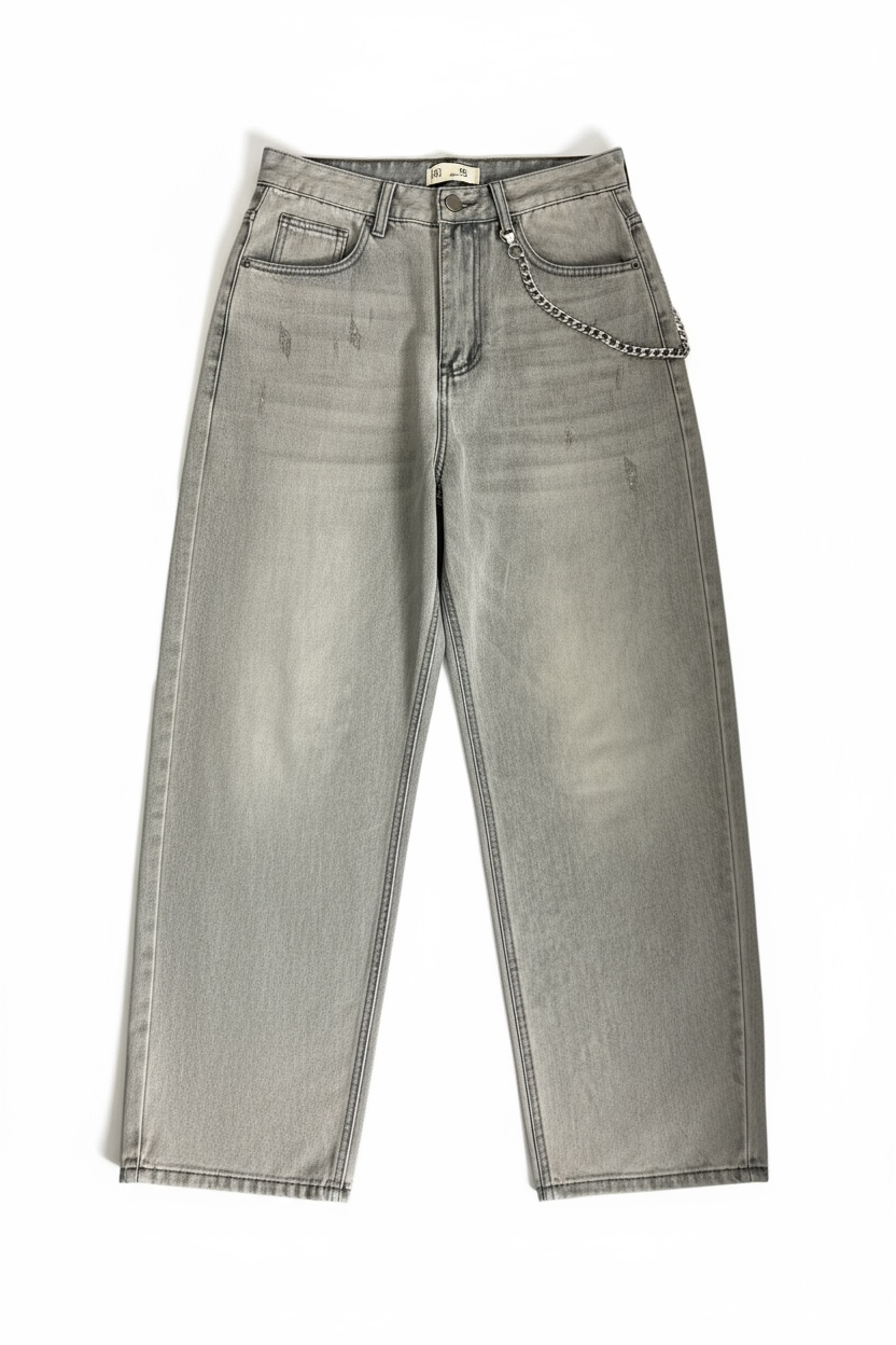 Jeans Focus Grey  ( Baggy Fit )