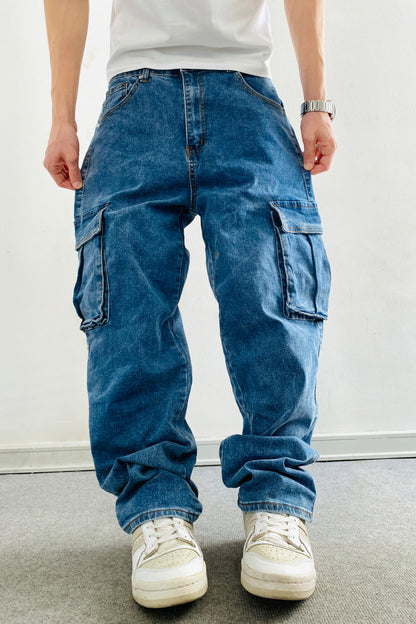Jeans Cargo BlueStyle (Loose Fit)