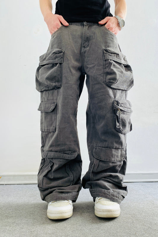 Jeans Cargo UrbanGray (Wide Leg)